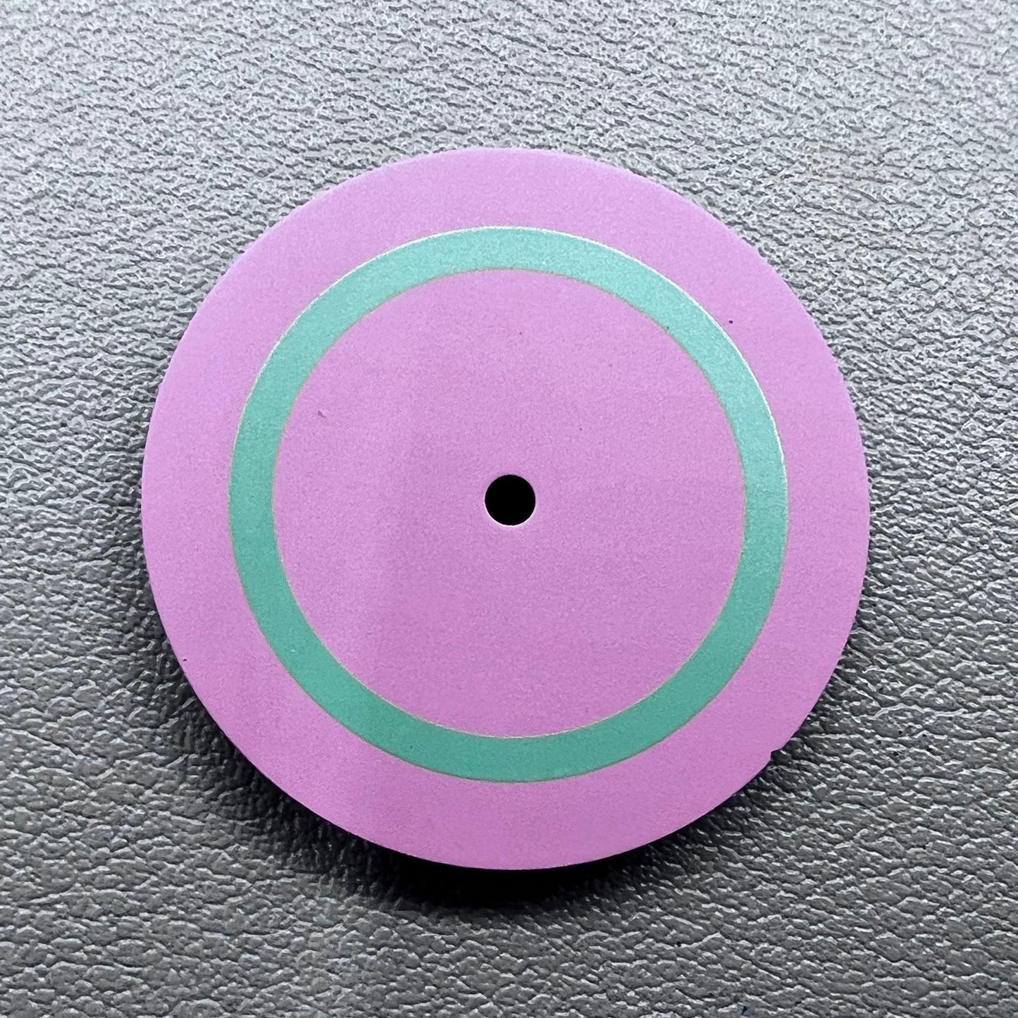28.5mm pink and green watch dial compatible with Miyota 8215 8200 movement