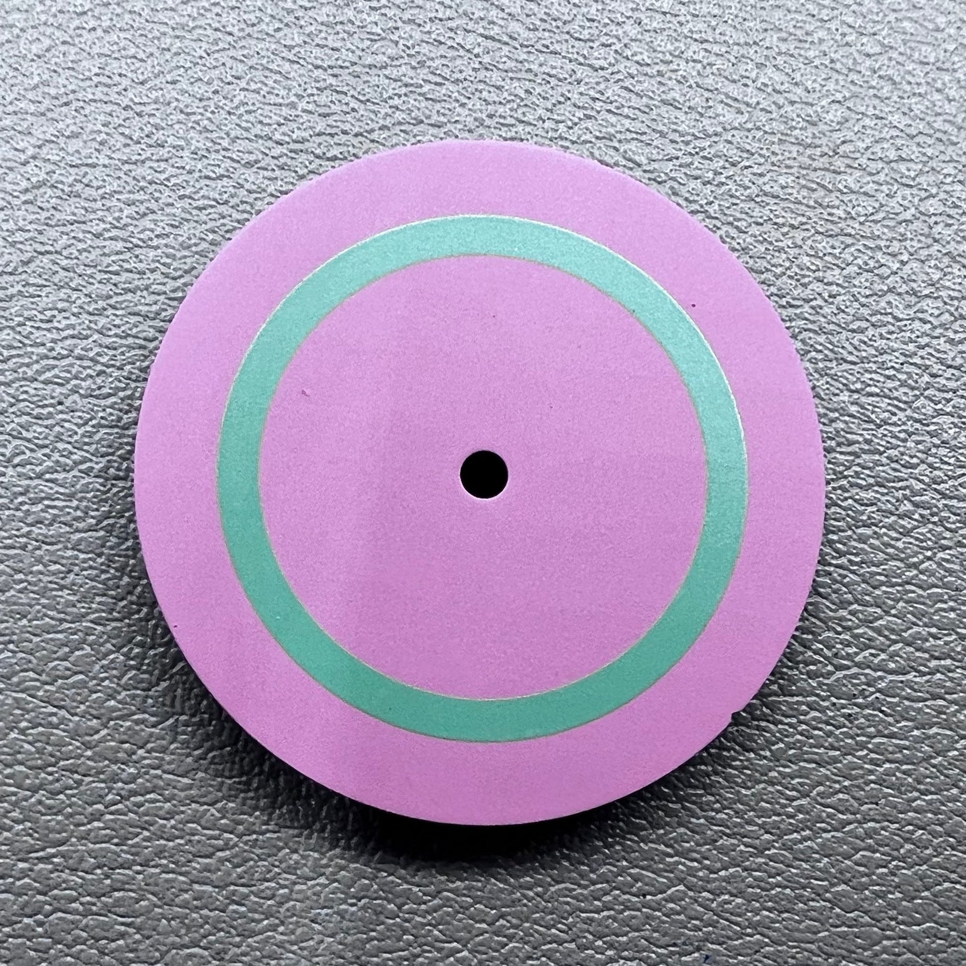 28.5mm pink and green watch dial compatible with Miyota 8215 8200 movement