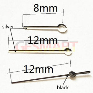 12mm Black Second Hand Watch Hands for Miyota 2315 2035 2036 2115 2305