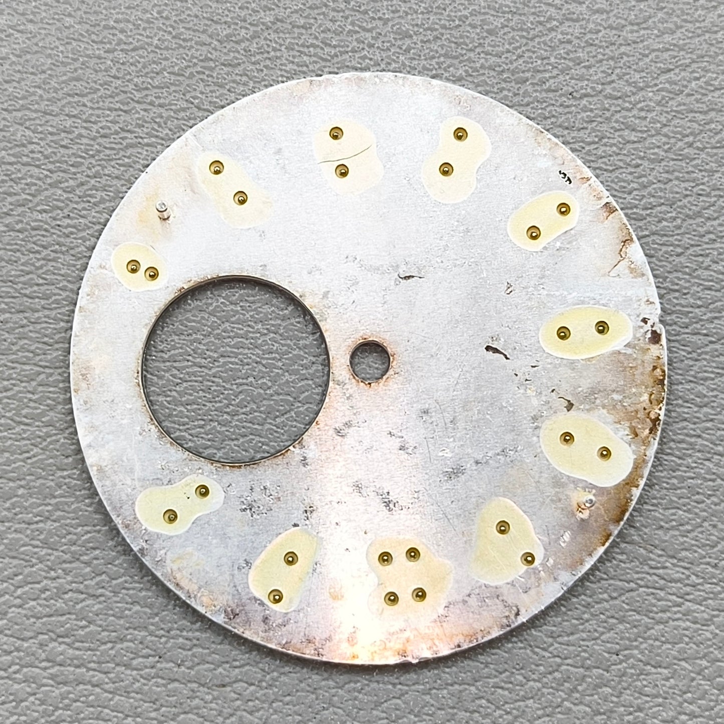 30.2mm White Watch Dial Green Luminous Suitable for NH38 Movement #JC06