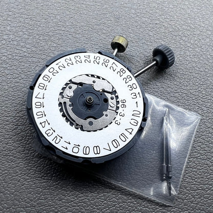 Miyota 6L76 Quartz Movement 2-Stems 3 Hands Repeat Alarm Single Calendar Date@3