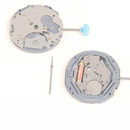 Japan 6 hands quartz watch movement for Miyota 6P27 with battery, ideal for watch repairs.