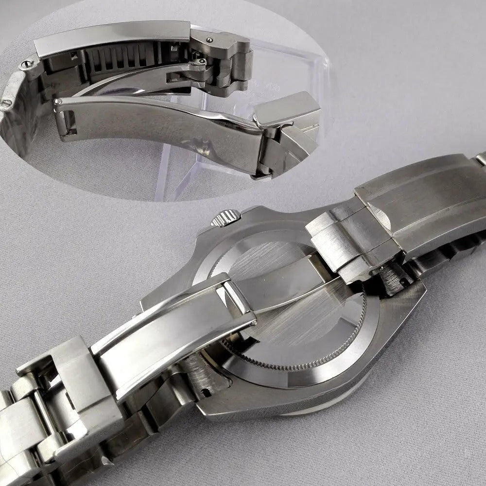 43mm Sapphire Glass Sub Watch Case Fit ETA 2824 2836 Miyota 8215 NH35 NH36