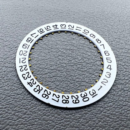 2 PIECES Date Disk Wheel Watch Day Dial Generic for ETA 2834 Movement