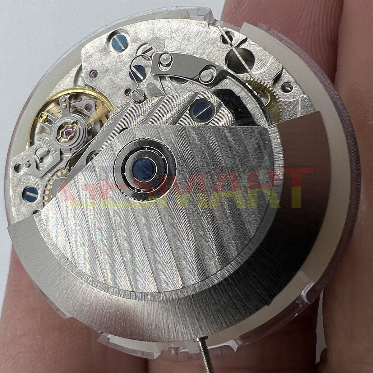 Asian 7750 automatic chronograph movement with day-date display at 3 o?clock, trusted ETA 7750 design.