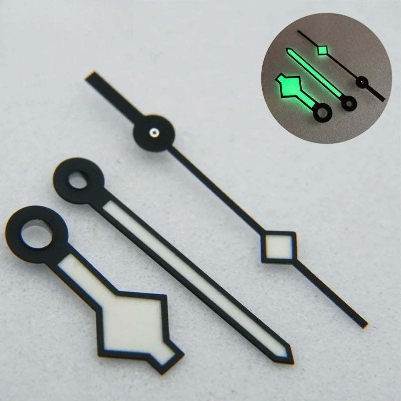 Adapt Tud or Watch Hands Snowflake Hands Fit 2824 Movement lume Watch Pointers