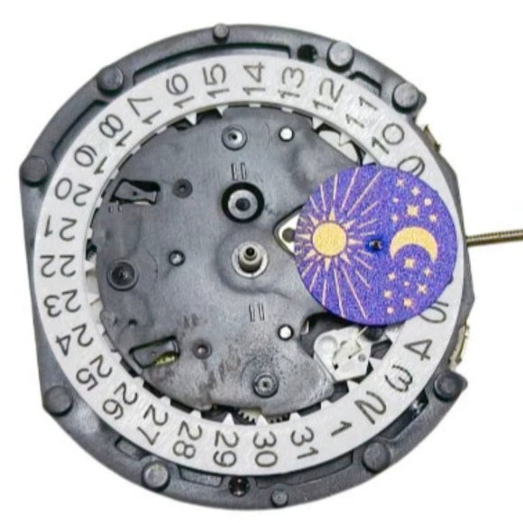 China Made PE90 Quartz Movement 3 Small Second Hands At 3/6/9 with Moon Phase