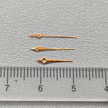 2 Sets/Pack Rose Golden Trim Watch Hands for Miyota 2035 Quartz Movement