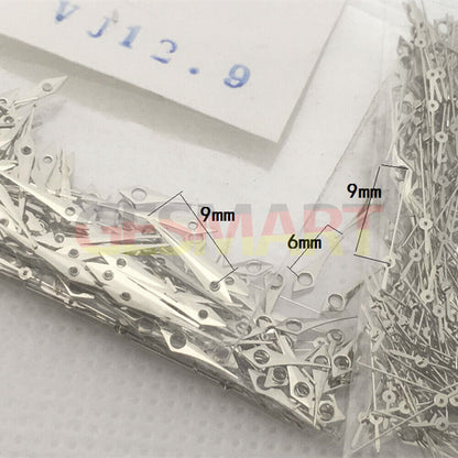 Polished silver 7-10mm watch hands for Epson TMI VJ12 quartz movement, sleek design.