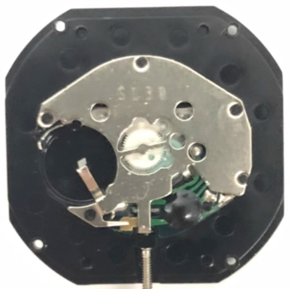 Set of 3 SL30 quartz movement watch repair parts with large date display at 3 o'clock.