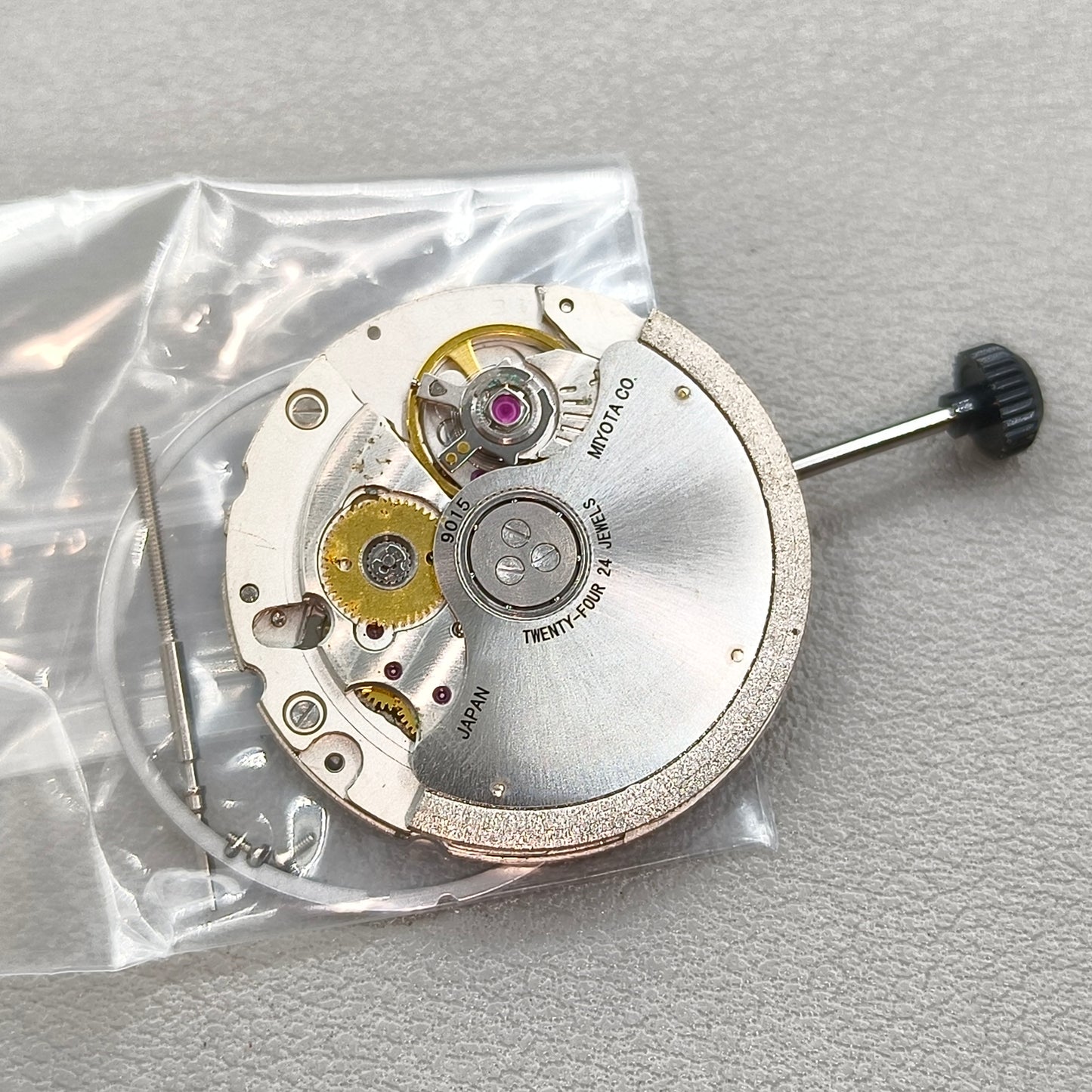 Japan Miyota 9015 Automatic Mechanical Movement Silver Plated Date@6