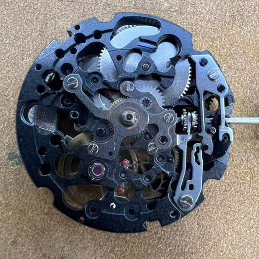 Genuine Miyota 8N24 Black Hollow Automatic Mechanical Movement