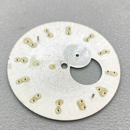 Modified 35mm Dark Blue Silver Nail Cocktail Diving Watch Dial for NH39 Movement