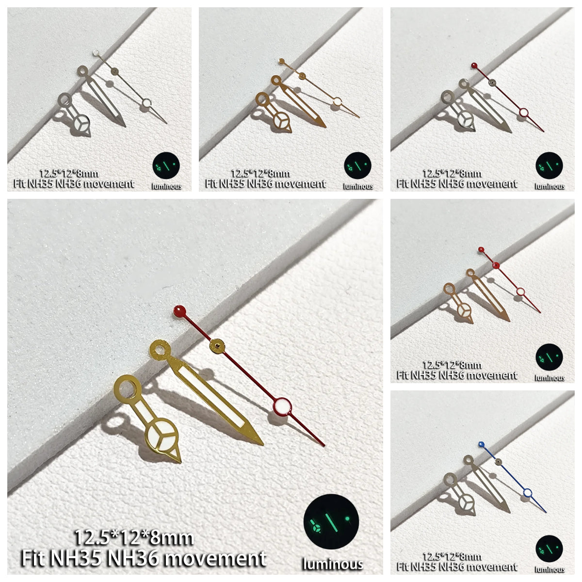 Modified Vintage Watch Hands for NH35 NH36 Series Eta2836 2824 Miyota 8215 8205