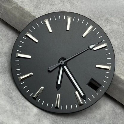 28.5mm Dial Watch Modified Green Luminous Dial For NH35 NH36 4R 7S Movement