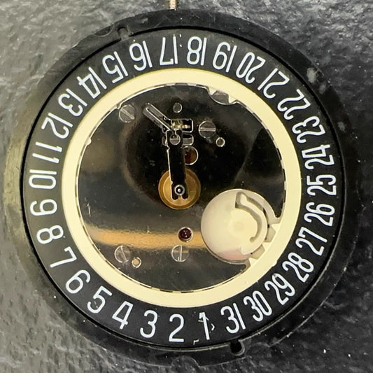 Swiss Made Ronda 515 Quartz Movement 3 Hands Black Disk Date At 6