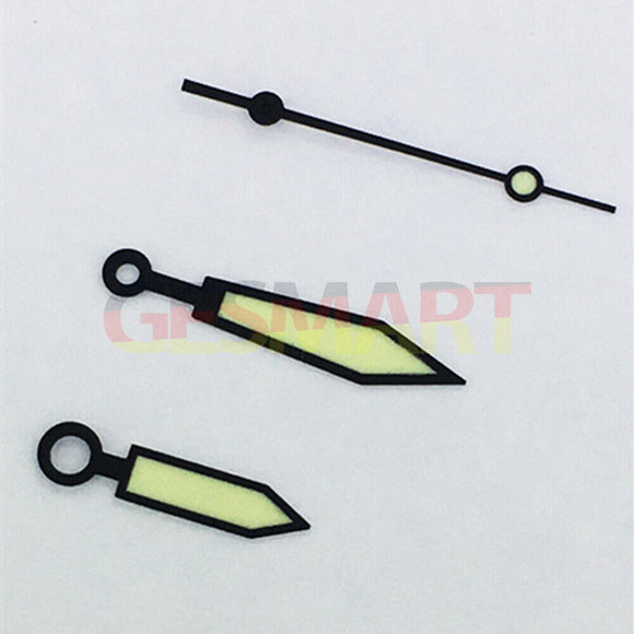 Arrow Shaped Green Luminous Watch Hands for ETA2836/2846/2824/2846 Movement