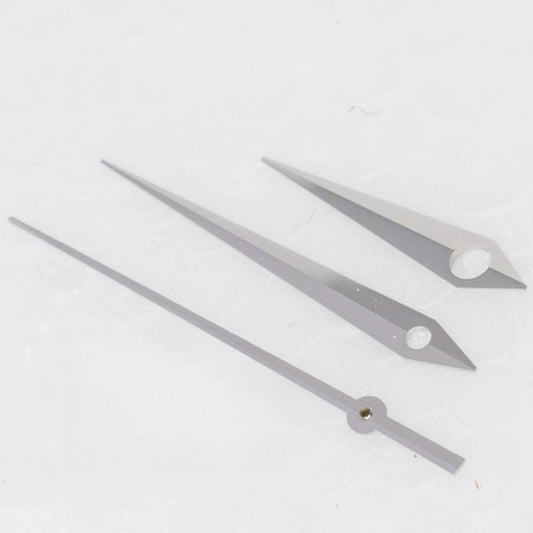 Silver 3-hand watch hands for ETA2836, 2824, 2892A2 movements, size 9.5x14.5x16mm, brand Series#8600.