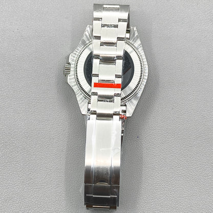 44mm Watch Case for Deep SEA Style for NH34 NH35 NH36 No Bezel Clear Back