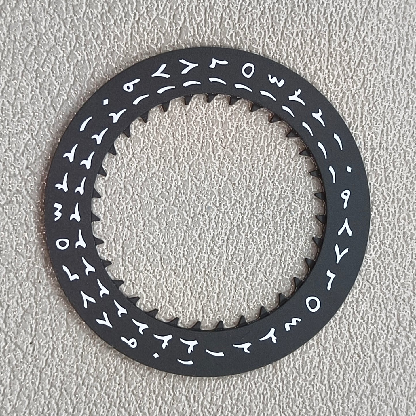 Black Arabic Date Disk Wheel Date Wheel for NH35 Mechanical Movement Cown@3.8