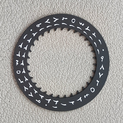 Black Arabic Date Disk Wheel Date Wheel for NH35 Mechanical Movement Cown@3.8
