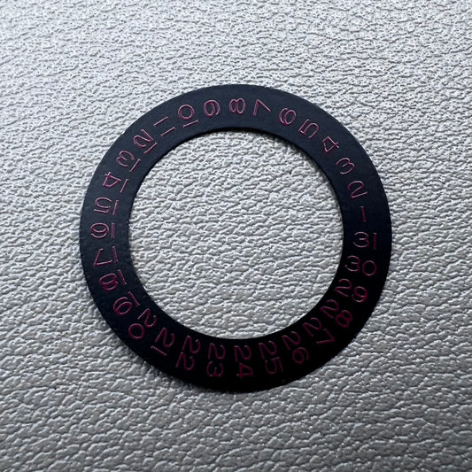 Date Wheel Overlay for ETA2824 2836 Miyota 8215/8200 Movement Date@3 Red Font