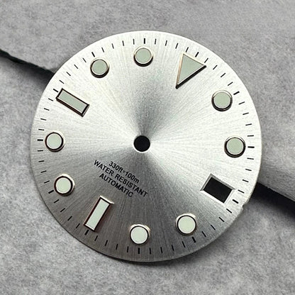 28.5mm Multicolor Watch Dial with Date Window Luminous Dial Fit NH35 /NH36/4R/7S
