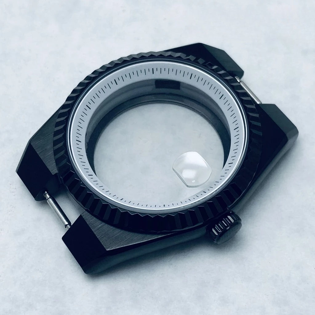904L Stainless Steel 40mm Land-Dwellwe Watch Case+Strap Sapphire Glass for NH35
