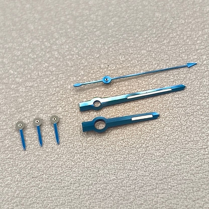 6 Pins Blue Trim Watch hands For Daytona Luminous Fit Cal. 4130/4131 Watch Needles