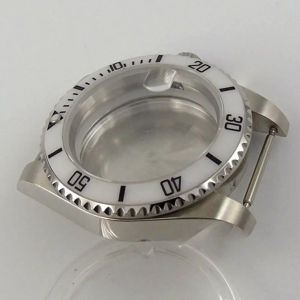 40mm Ceramic Bezel Watch Case Fit NH35 NH36 Miyota 8215 821A mingzhu 2813