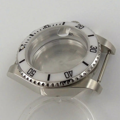 40mm Ceramic Bezel Watch Case Fit NH35 NH36 Miyota 8215 821A mingzhu 2813