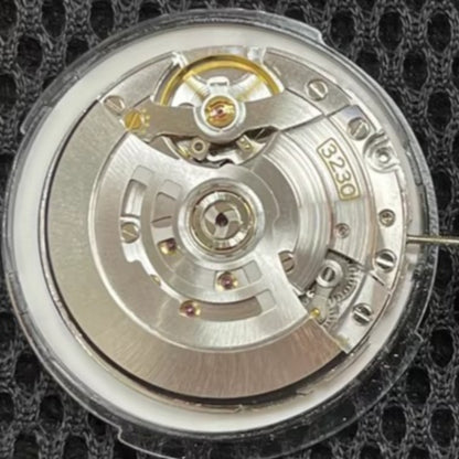 Asian 7750 Automatic Chronograph Movement with day-date display at 3 o'clock, precision ETA 7750 style mechanism