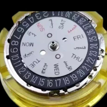 Silver Beijing 2813 8205 Mechanical Movement Date At 6 Arabic Font Watch Part