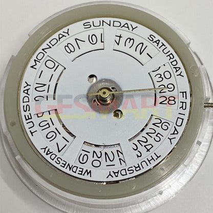 Asian Tianjin Seagull T16 watch with white dial, day-date display, automatic mechanical movement.