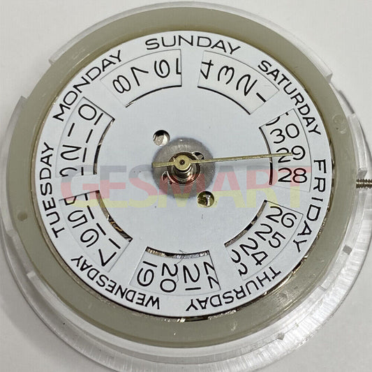 Asian Tianjin Seagull T16 watch with white dial, day-date display, automatic mechanical movement.