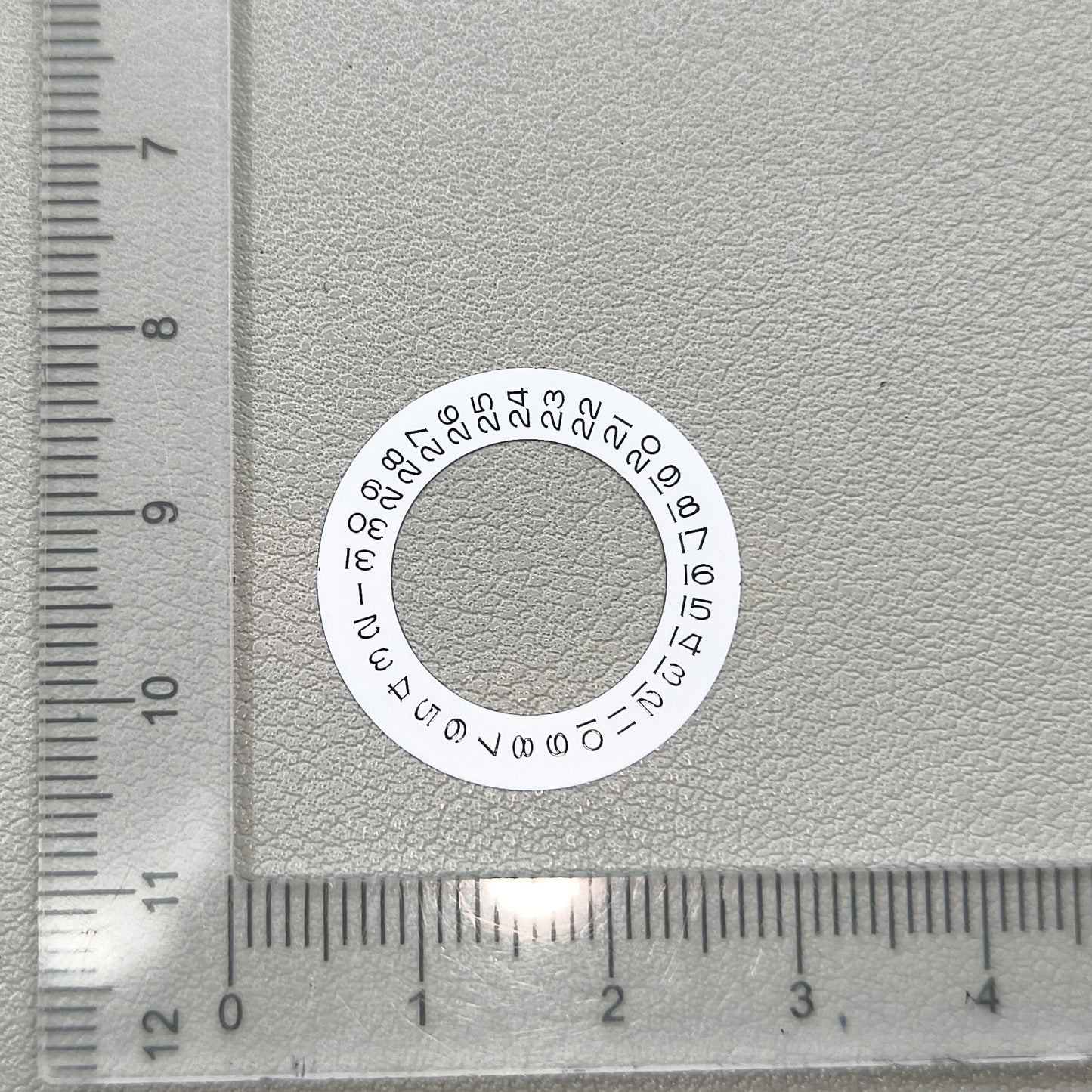Wide Brim White Date Wheel Overlay for ETA2824 2836 Miyota 8215/8200 Date@3
