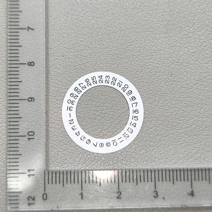 Wide Brim White Date Wheel Overlay for ETA2824 2836 Miyota 8215/8200 Date@3