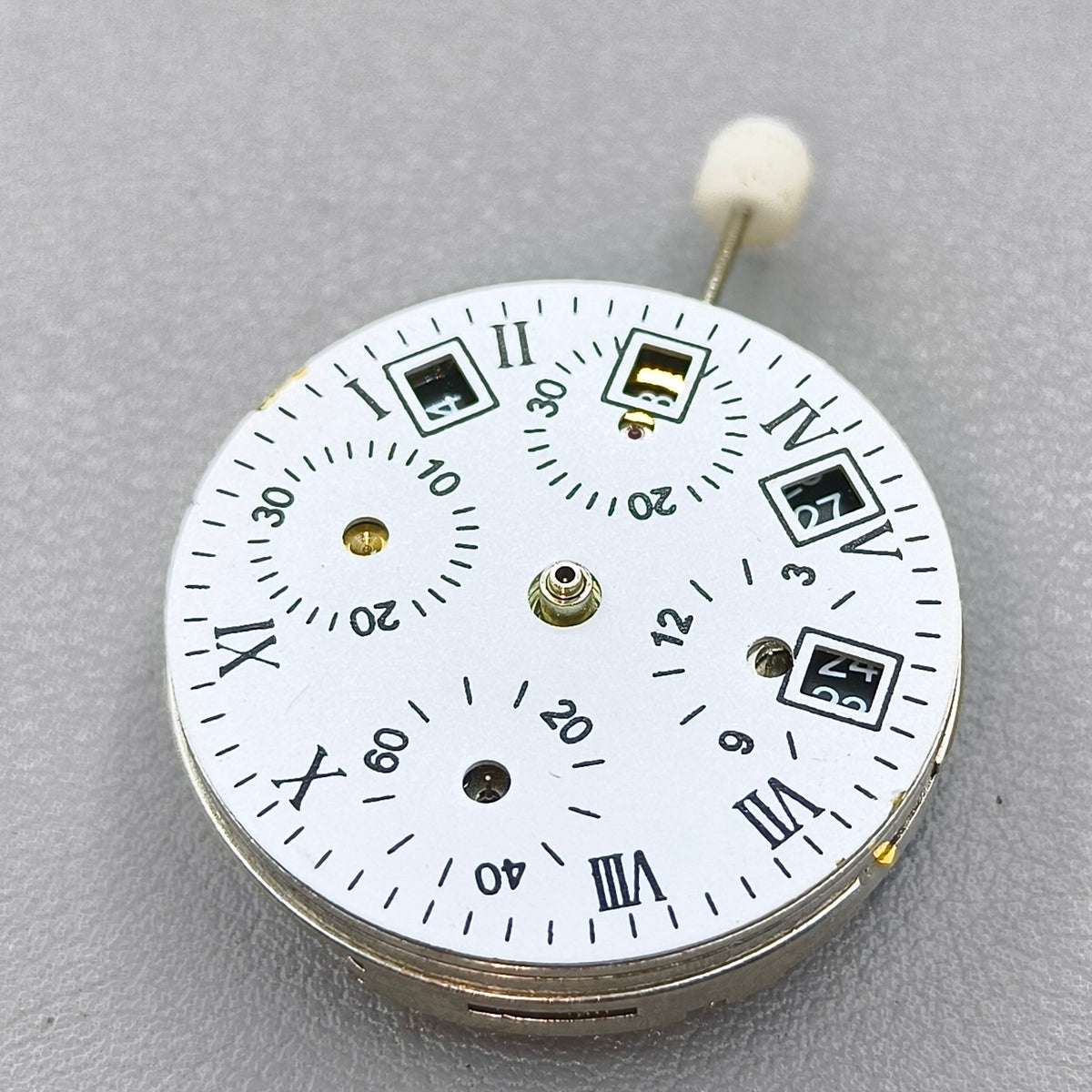 Chinese 7750 GMT Automatic Mechanical Movement 3 Hands Small Second@9
