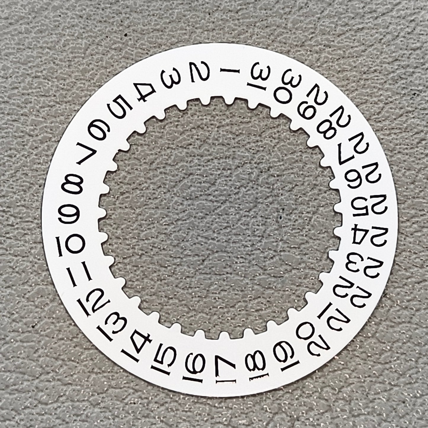 Vintage White Date Disk Wheel Generic for RLX3235 3285 Movement Date@9