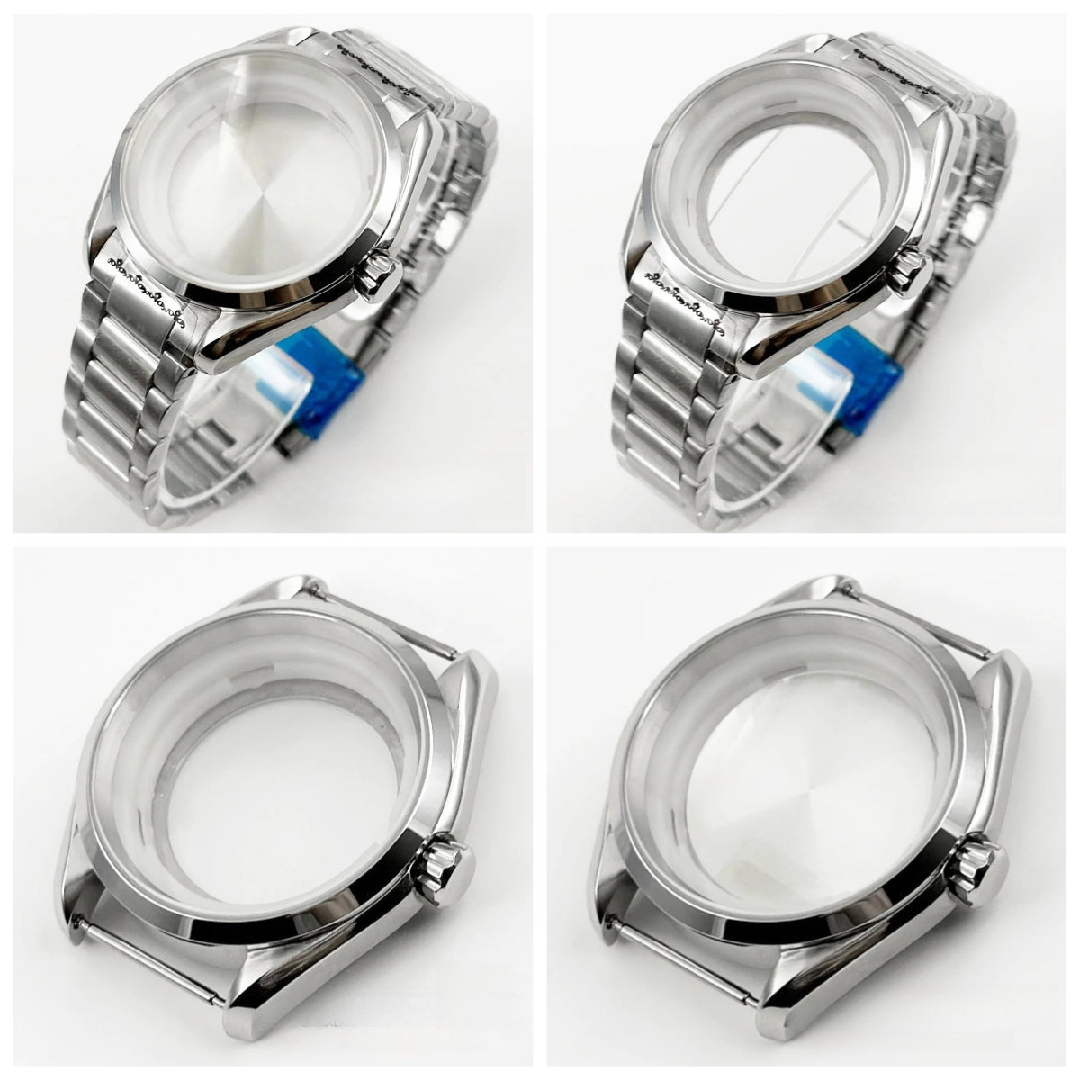 40MM Case Polish Bezel Watch Sapphire Crystal for NH34/35 NH36/37 NH38/39 NH70
