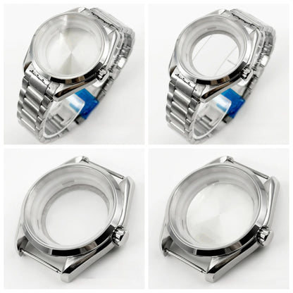 40MM Case Polish Bezel Watch Sapphire Crystal for NH34/35 NH36/37 NH38/39 NH70