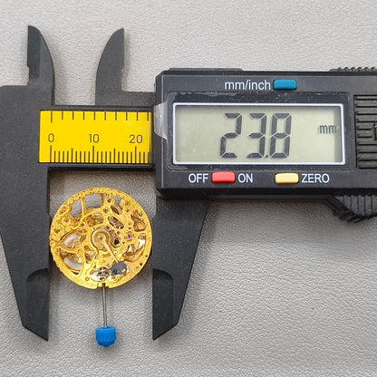 Hollow Golden Automatic Mechanical Movement for Watch Repair Practice