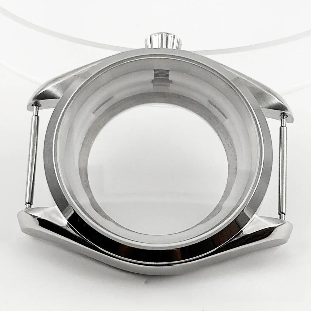 40MM Case Polish Bezel Watch Sapphire Crystal for NH34/35 NH36/37 NH38/39 NH70
