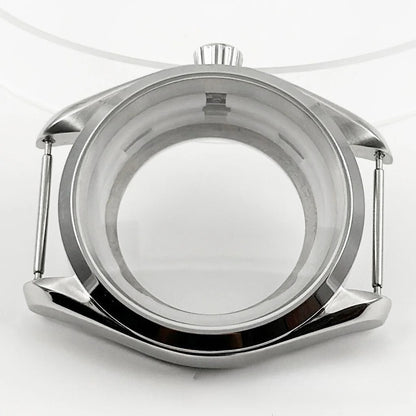 40MM Case Polish Bezel Watch Sapphire Crystal for NH34/35 NH36/37 NH38/39 NH70