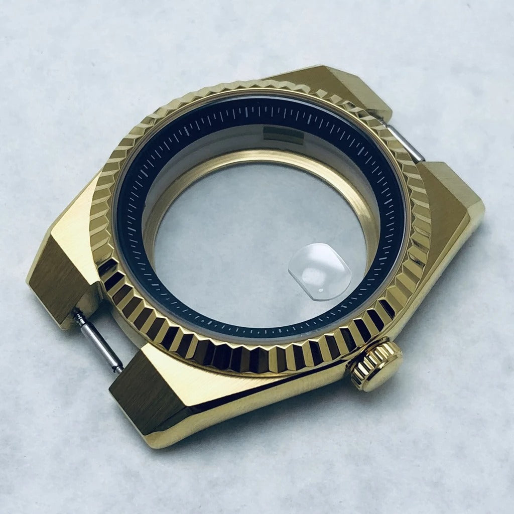 904L Stainless Steel 40mm Land-Dwellwe Watch Case+Strap Sapphire Glass for NH35