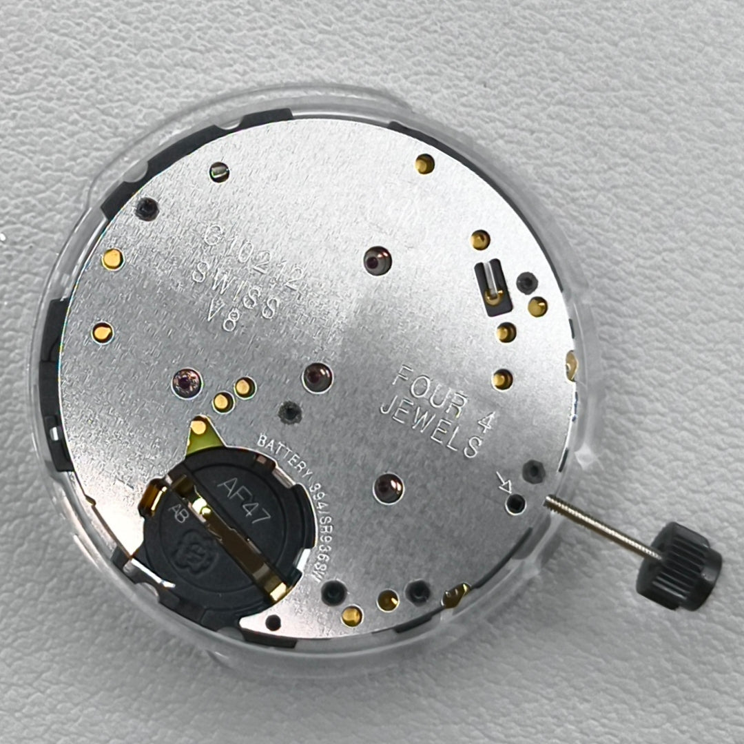 Swiss ETA G10.212 Watch Quartz Movement  3 Hands Date@6