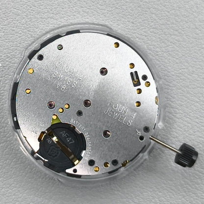 Swiss ETA G10.212 Watch Quartz Movement  3 Hands Date@6