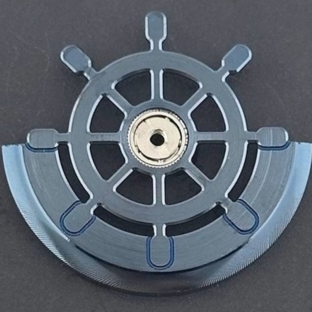 Modified Dark Blue Rudder Rotor Oscillating Weight for NH35 NH36 Movement