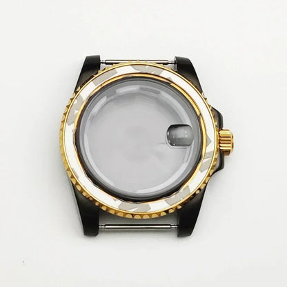 40MM Black Gold Watch Case for 8215/2813/3804/NH35/NH36 Mechanical Movement