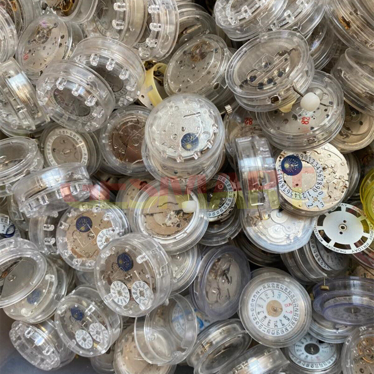 Automatic mechanical watch movement for disassembled practice, China made, ideal for watch repair enthusiasts.